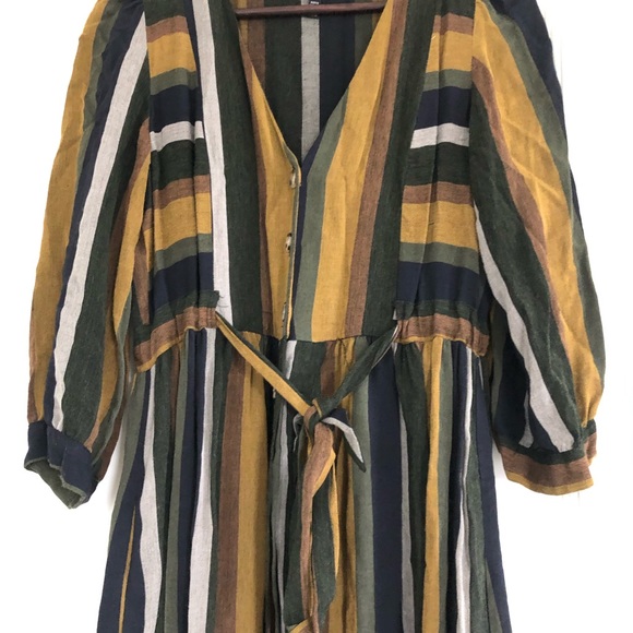 Zara stripe midi dress, size large - Picture 9 of 9